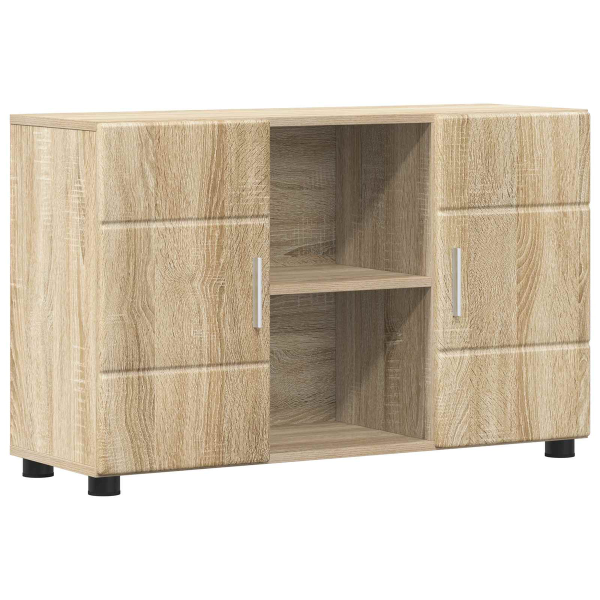TV Cabinet Set FLORIN 3 pcs 150 x 39 x 30 cm Sonoma oak Sideboard with 2 doors