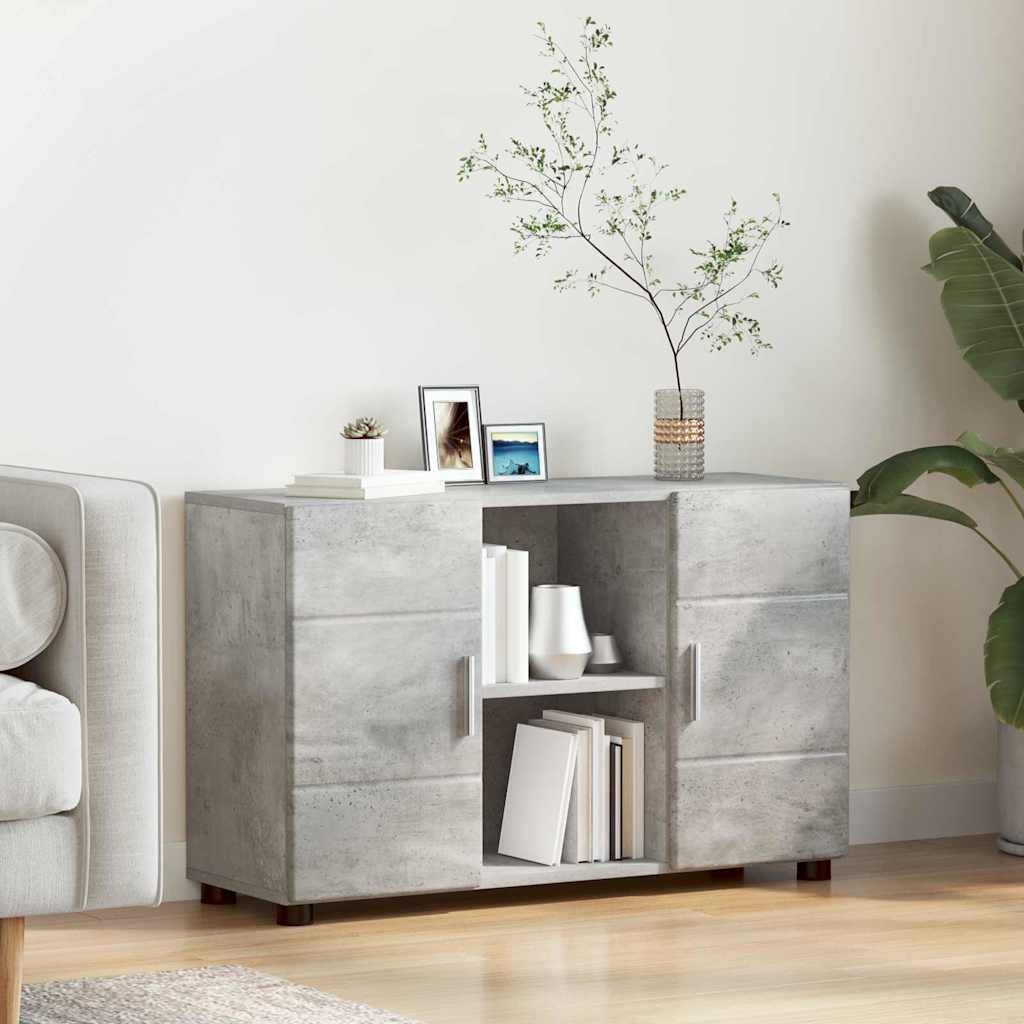 vidaXL Sideboard FLORIN 88.5 x 30.5 x 55.5 cm Concrete Grey 1