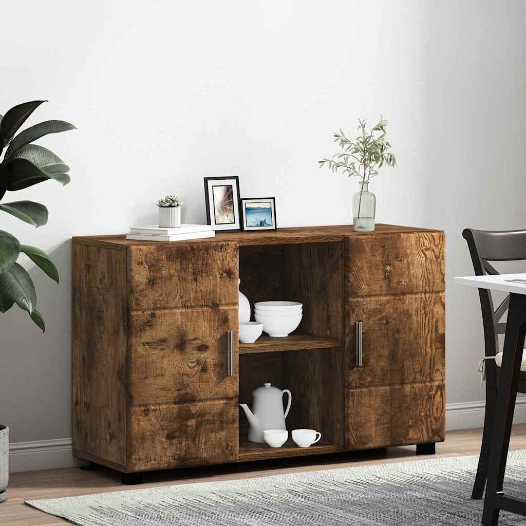 vidaXL Sideboard FLORIN 88.5 x 30.5 x 55.5 cm Smoked Oak 4