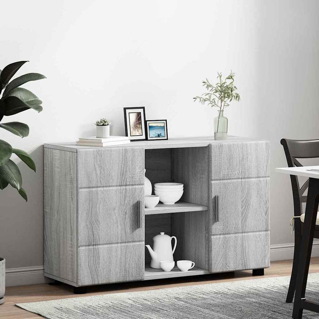 vidaXL Sideboard FLORIN 88.5 x 30.5 x 55.5 cm Grey Sonoma 4