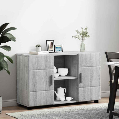 vidaXL Sideboard FLORIN 88.5 x 30.5 x 55.5 cm Grey Sonoma 4