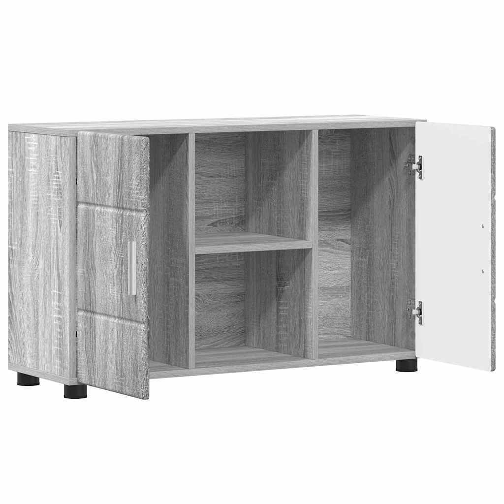 vidaXL Sideboard FLORIN 88.5 x 30.5 x 55.5 cm Grey Sonoma 5