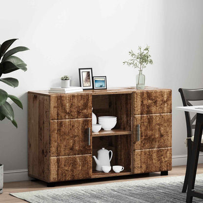 vidaXL Sideboard FLORIN 88.5 x 30.5 x 55.5 cm Old Wood Engineered Wood 4