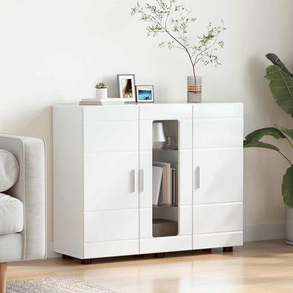 vidaXL TV Cabinet Set FLORIN 3 pcs 150 x 39 x 30 cm High Gloss White