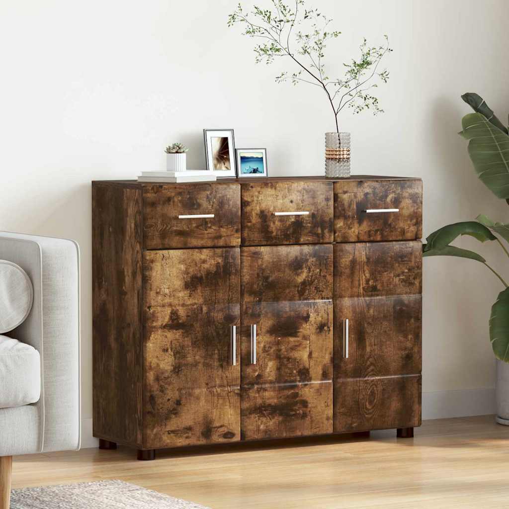 vidaXL TV Cabinet Set FLORIN 3 pcs 150 x 39 x 30 cm Smoked Oak