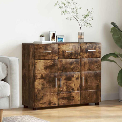 vidaXL TV Cabinet Set FLORIN 3 pcs 150 x 39 x 30 cm Smoked Oak