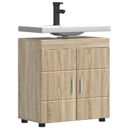 Bathroom Cabinet Set TULUM 60 x 34 x 63 cm Basin cabinet Sonoma oak
