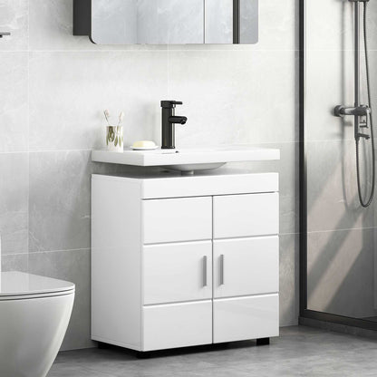 vidaXL Bathroom Cabinet Set TULUM 60 x 34 x 63 cm Basin Cabinet