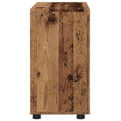 vidaXL Bathroom Cabinet Set TULUM Old Wood 60 x 34 x 63 cm 6