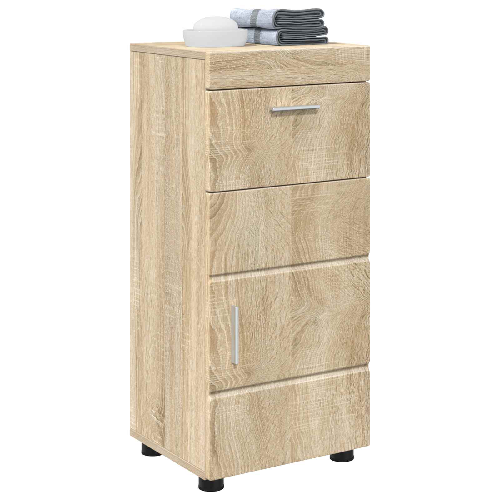 vidaXL Bathroom Cabinet Set TULUM Sonoma Oak 37 x 31.5 x 82 cm 3
