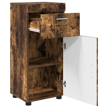 vidaXL Bathroom Cabinet Set TULUM Smoked Oak 37 x 31.5 x 82 cm 5