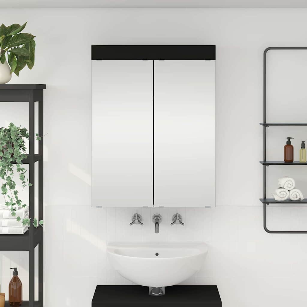 vidaXL Bathroom TULUM 60 x 16.5 x 78 cm Mirror Cabinet