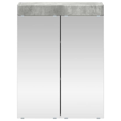 vidaXL Bathroom Mirror Cabinet TULUM Concrete Grey 60 x 16.5 x 78 cm 6