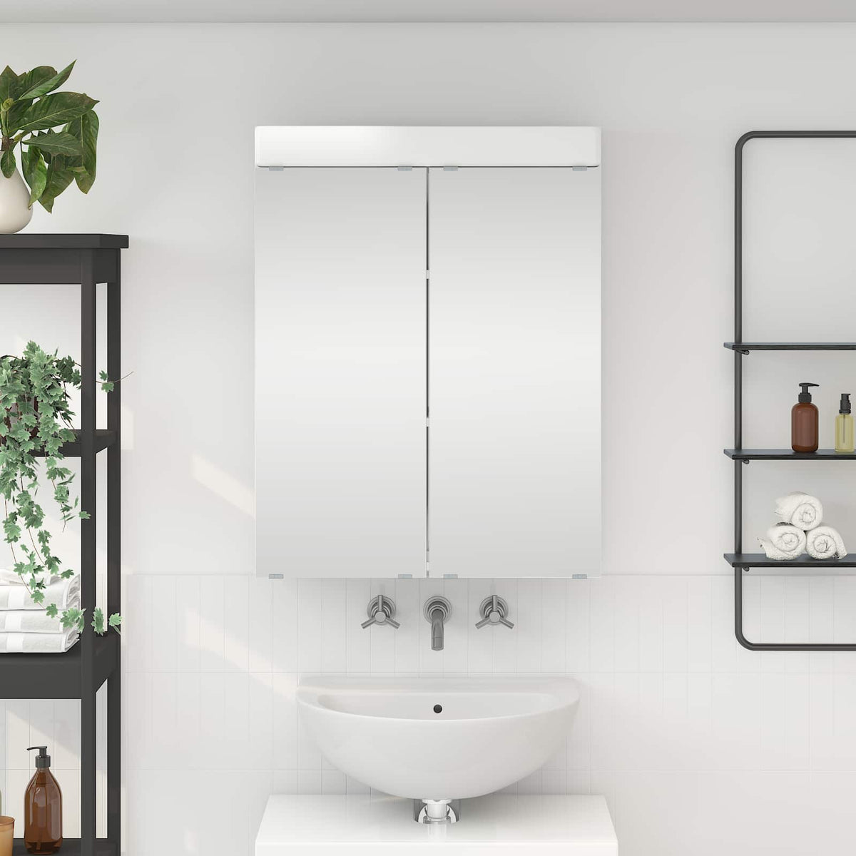 vidaXL Bathroom TULUM 60 x 16.5 x 78 cm Mirror Cabinet