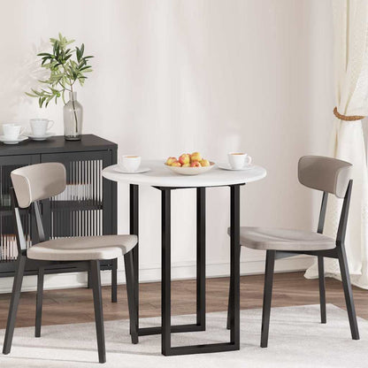vidaXL Table Top Ø 70 x 1.5 cm Round Engineered Wood White 1