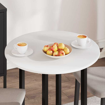 vidaXL Table Top Ø 70 x 1.5 cm Round Engineered Wood White 4