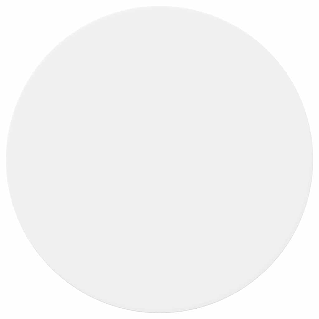 vidaXL Table Top Ø 70 x 1.5 cm Round Engineered Wood White 2