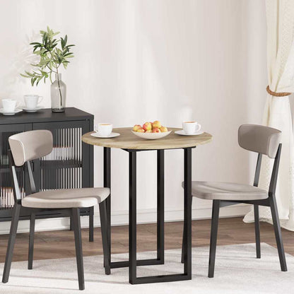 vidaXL Table Top Ø 70 x 1.5 cm Round Engineered Wood Sonoma Oak 1