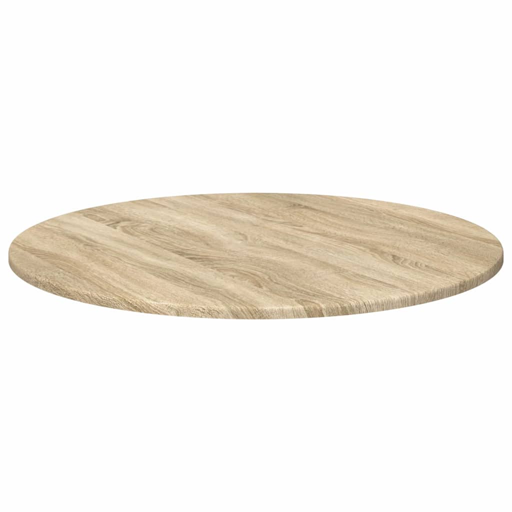 vidaXL Table Top Ø 70 x 1.5 cm Round Engineered Wood Sonoma Oak 5
