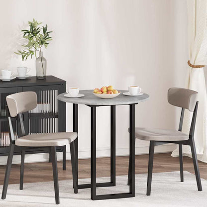 vidaXL Table Top Ø 70 x 1.5 cm Round Engineered Wood Concrete Grey 1