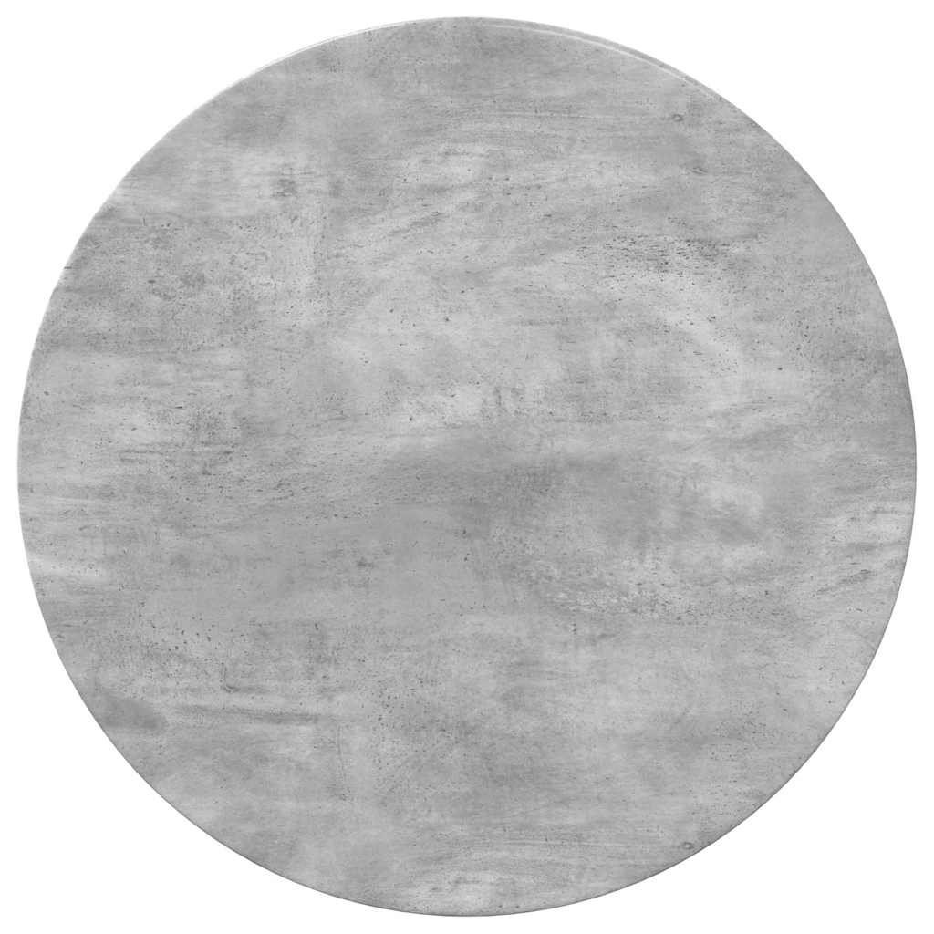 vidaXL Table Top Ø 70 x 1.5 cm Round Engineered Wood Concrete Grey 2