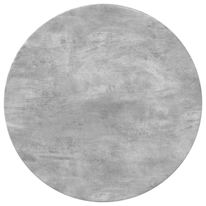 vidaXL Table Top Ø 70 x 1.5 cm Round Engineered Wood Concrete Grey 2