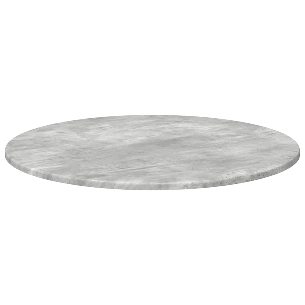 vidaXL Table Top Ø 70 x 1.5 cm Round Engineered Wood Concrete Grey 5