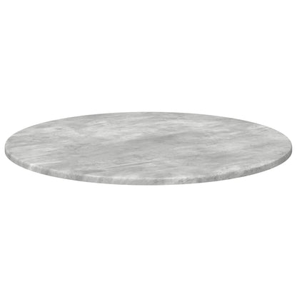vidaXL Table Top Ø 70 x 1.5 cm Round Engineered Wood Concrete Grey 5
