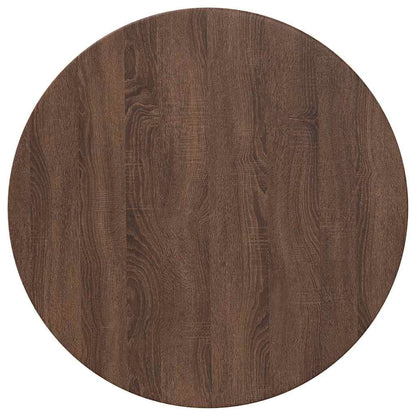 vidaXL Table Top Ø 70 x 1.5 cm Round Engineered Wood Brown Oak 2