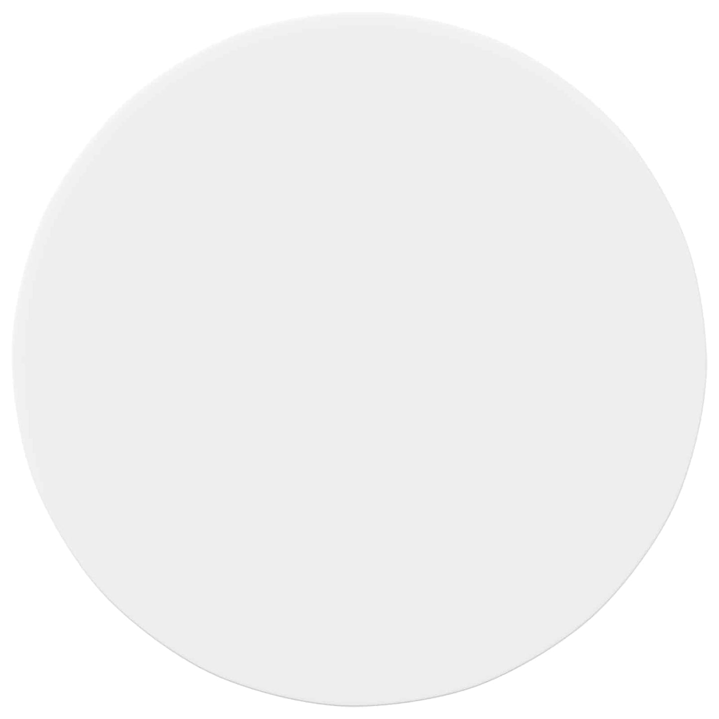 vidaXL Table Top Ø 80 x 1.5 cm Round Engineered Wood White 2