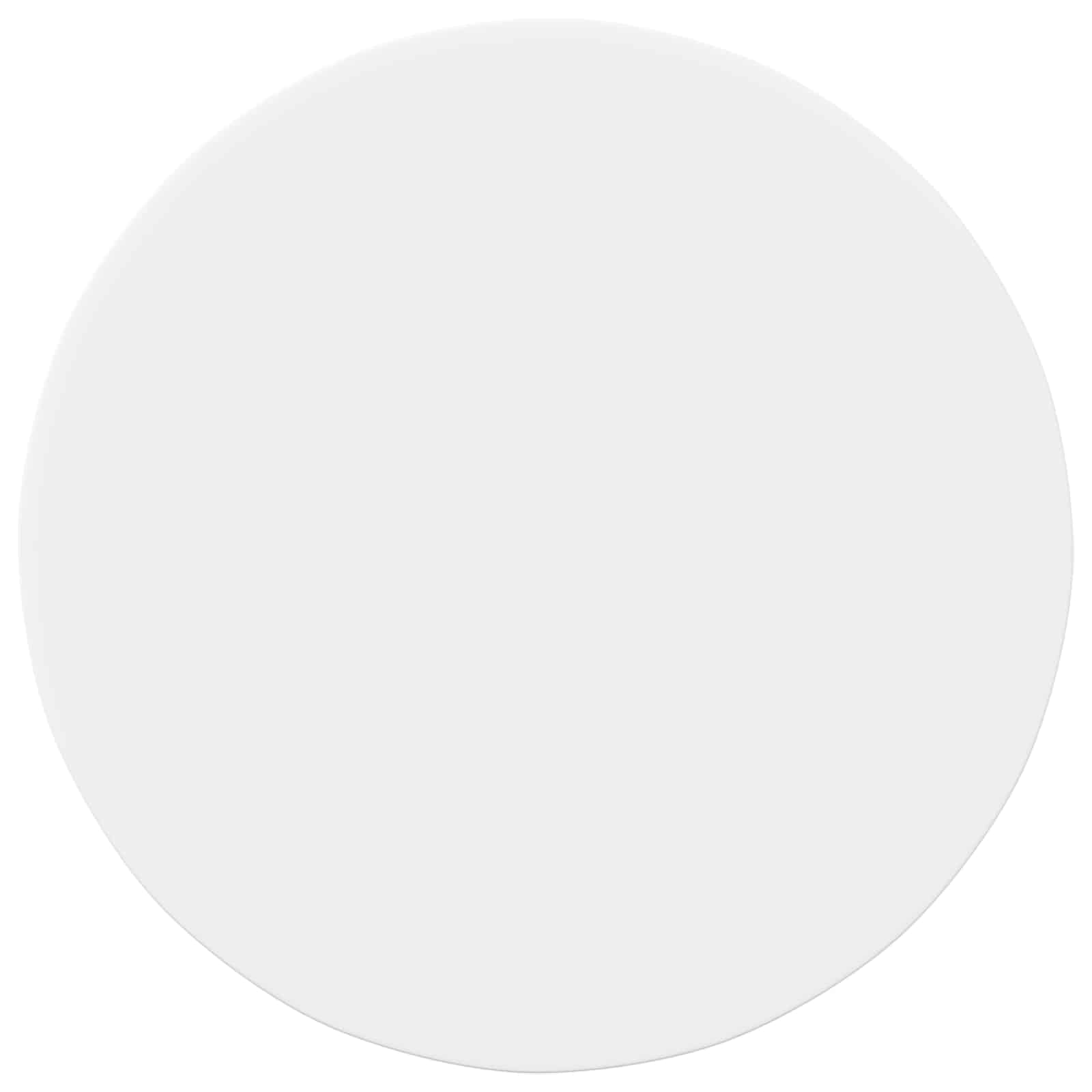 vidaXL Table Top Ø 80 x 1.5 cm Round Engineered Wood White 2