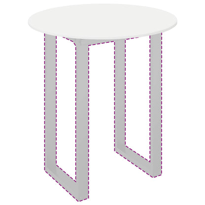 vidaXL Table Top Ø 80 x 1.5 cm Round Engineered Wood White 3