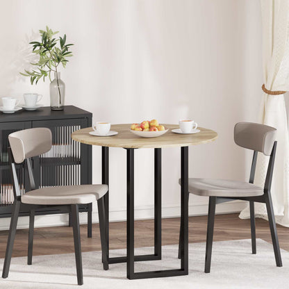 vidaXL Table Top Ø 80 x 1.5 cm Round Engineered Wood Sonoma Oak 1
