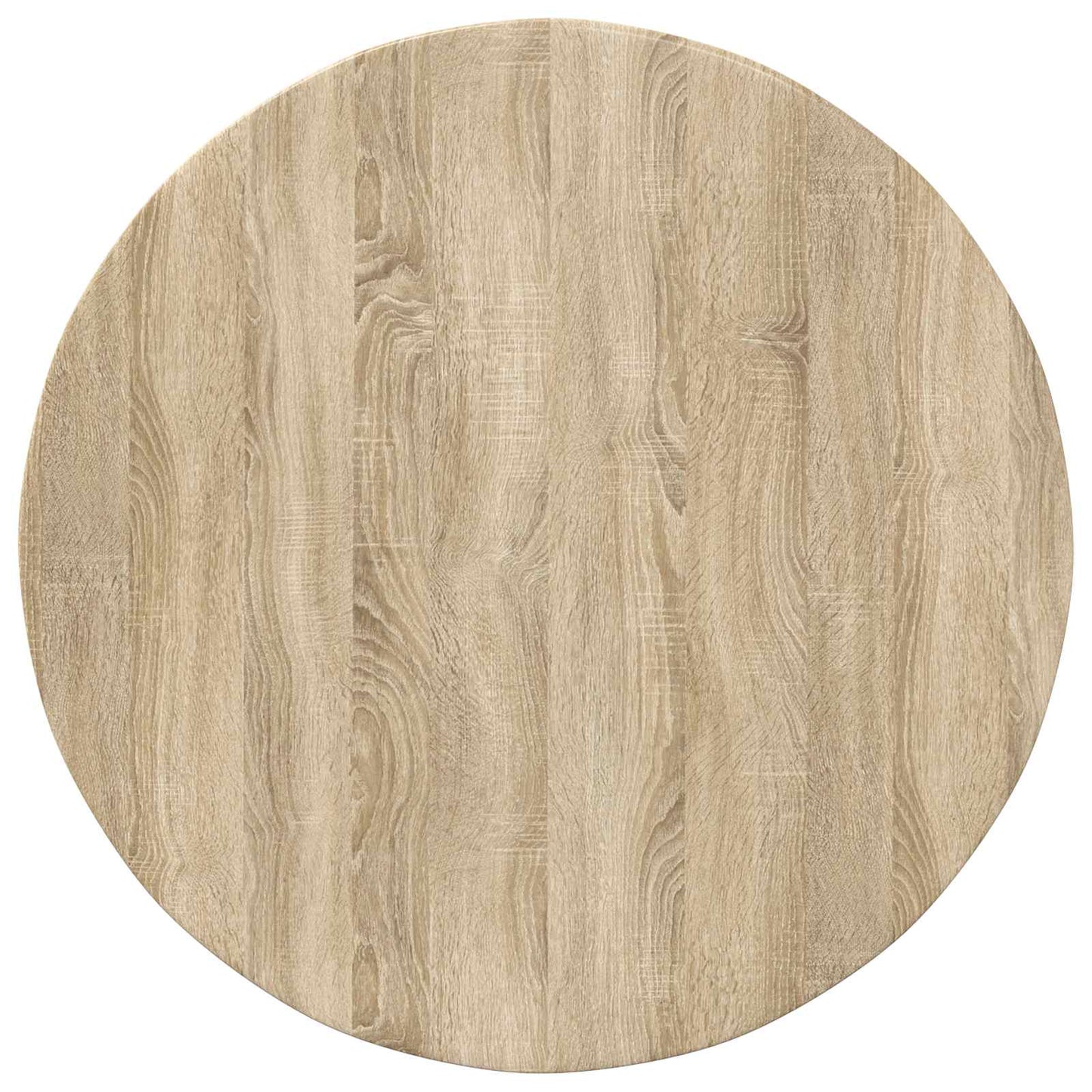 vidaXL Table Top Ø 80 x 1.5 cm Round Engineered Wood Sonoma Oak 2