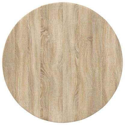 vidaXL Table Top Ø 80 x 1.5 cm Round Engineered Wood Sonoma Oak 2