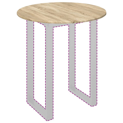 vidaXL Table Top Ø 80 x 1.5 cm Round Engineered Wood Sonoma Oak 3