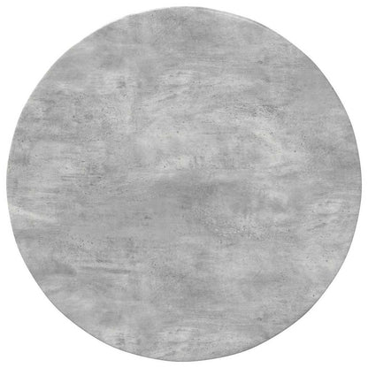 vidaXL Table Top Ø 80 x 1.5 cm Round Engineered Wood Concrete Grey 2