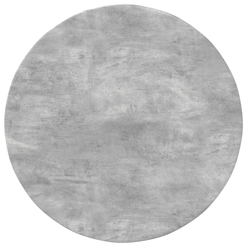 Table Top Ø 80 x 1.5 cm Round Engineered Wood Width 80 cm Concrete grey
