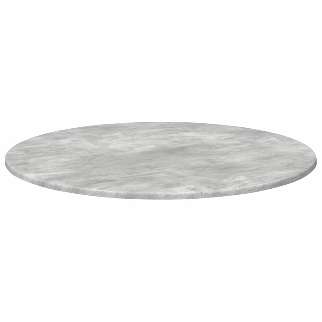 vidaXL Table Top Ø 80 x 1.5 cm Round Engineered Wood Concrete Grey 5