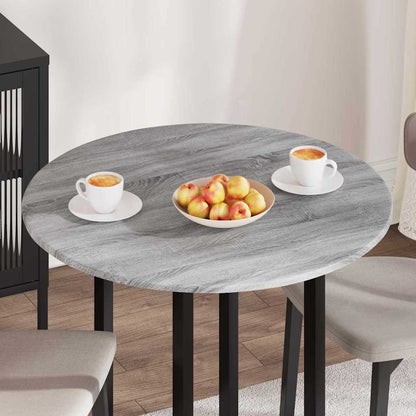 vidaXL Table Top Ø 80 x 1.5 cm Round Engineered Wood Grey Sonoma 4