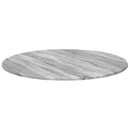 vidaXL Table Top Ø 80 x 1.5 cm Round Engineered Wood Grey Sonoma 5