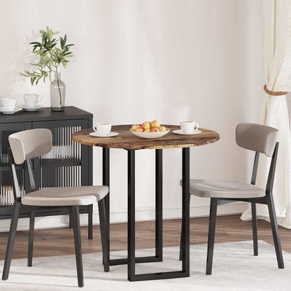 vidaXL Table Top Ø 80 x 1.5 cm Round Engineered Wood Old Wood 1