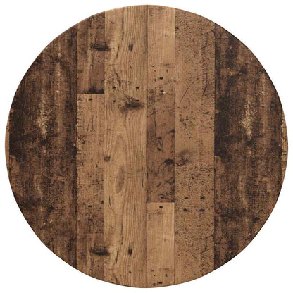 vidaXL Table Top Ø 80 x 1.5 cm Round Engineered Wood Old Wood 2