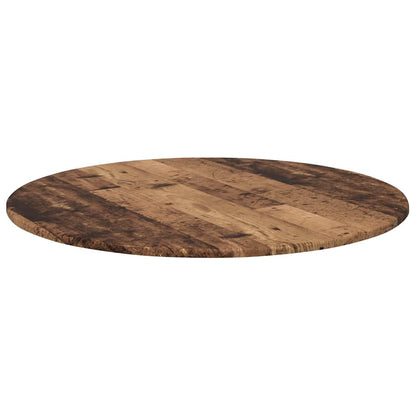 vidaXL Table Top Ø 80 x 1.5 cm Round Engineered Wood Old Wood 5
