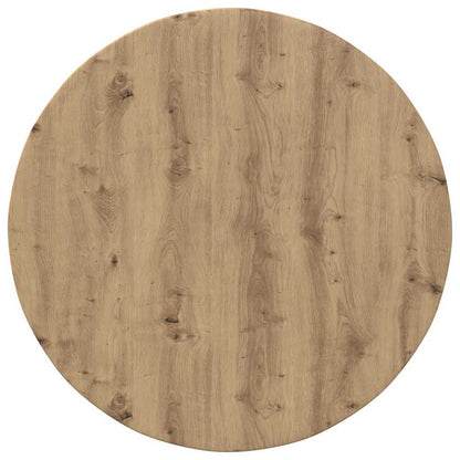 vidaXL Table Top Ø 80 x 1.5 cm Round Engineered Wood Artisan Oak 2