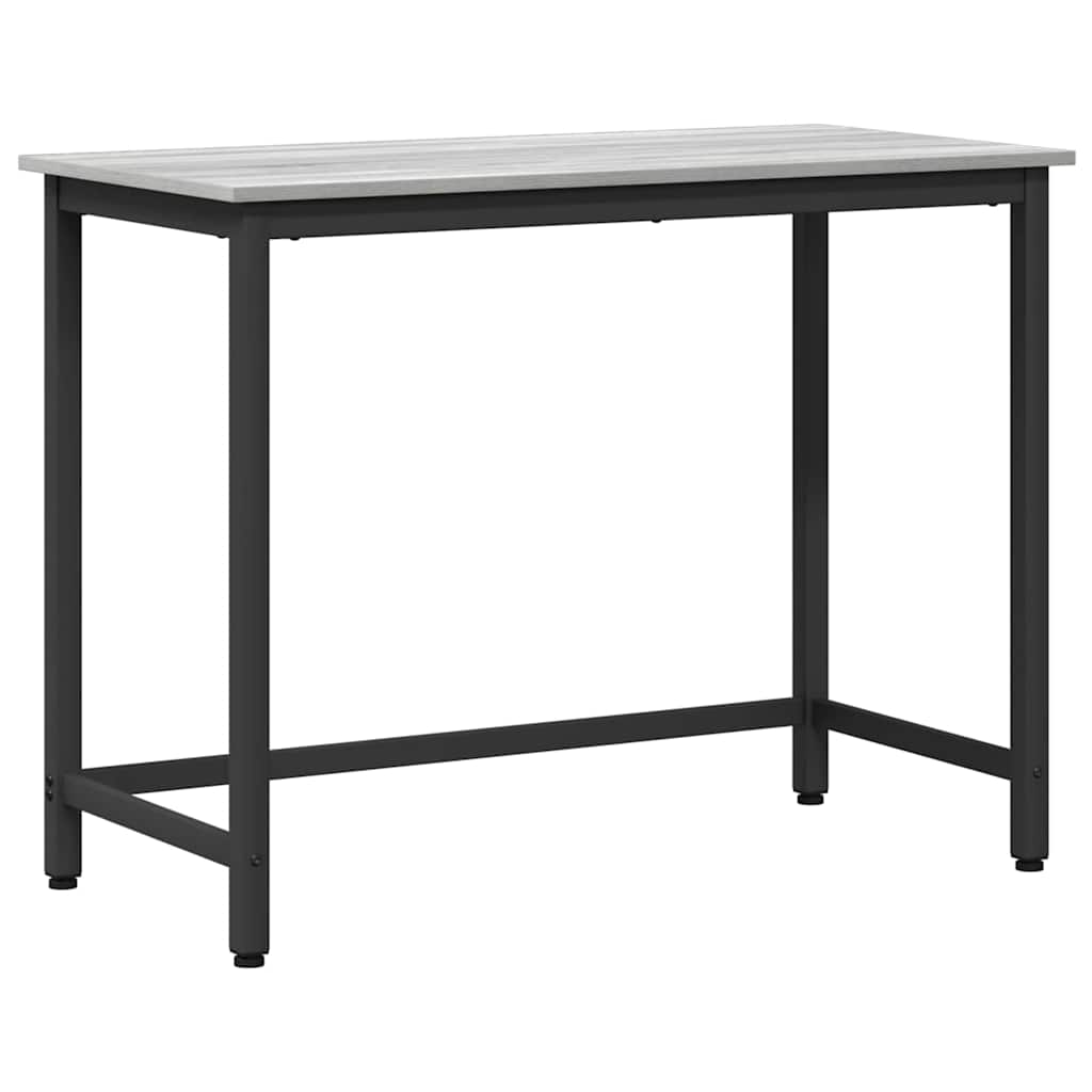 vidaXL Table Grey Sonoma 80 x 50 x 76.5 cm Engineered Wood and Steel 2