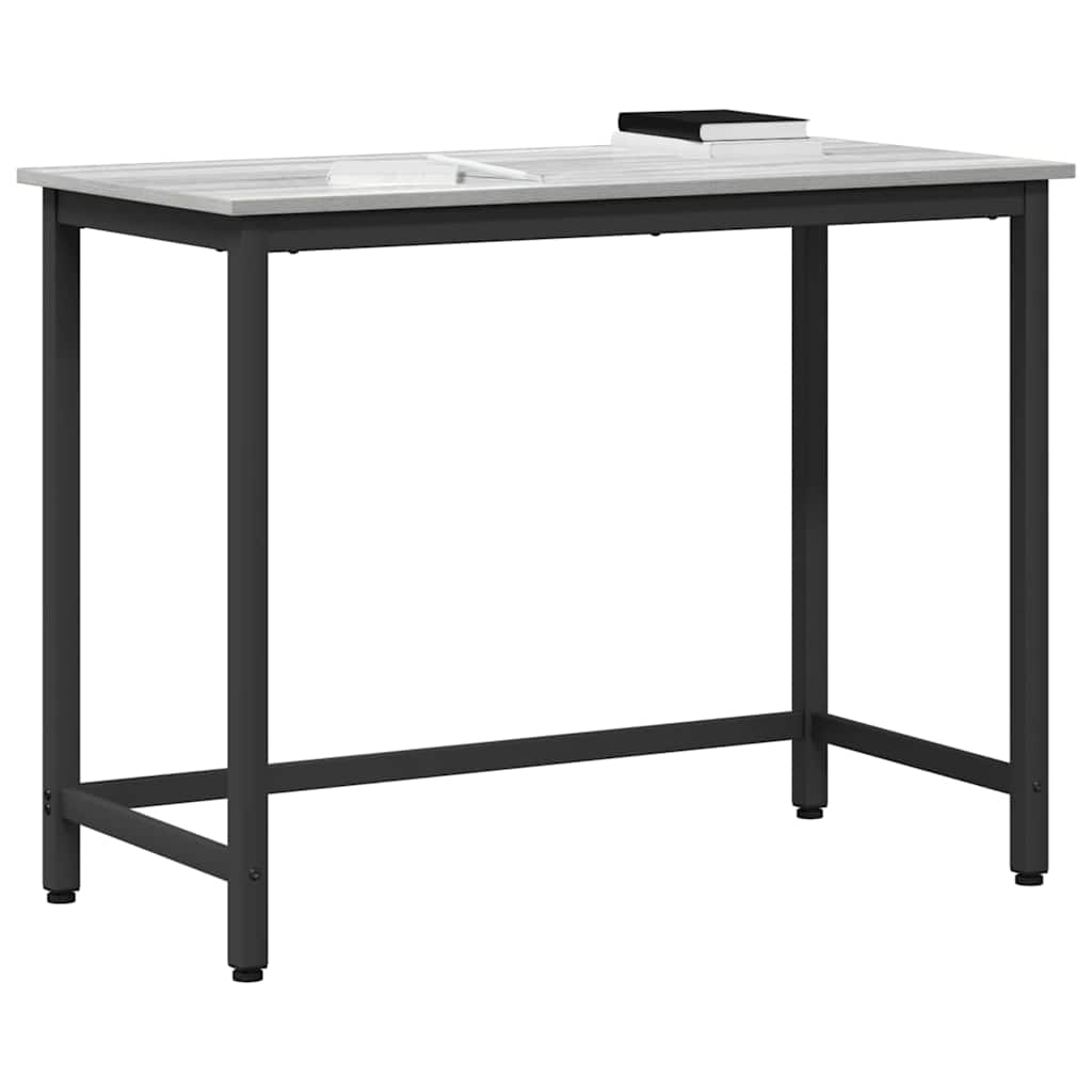 vidaXL Table Grey Sonoma 80 x 50 x 76.5 cm Engineered Wood and Steel 3