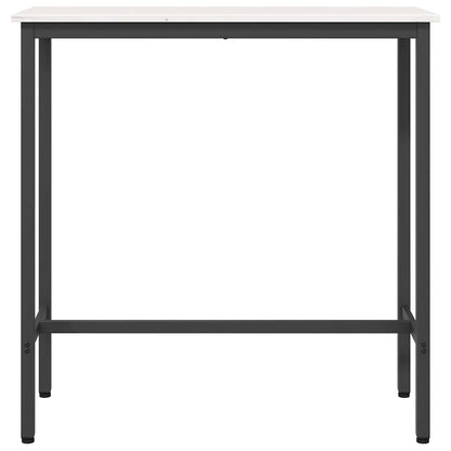 vidaXL Table White 100 x 40 x 101 cm Engineered Wood and Steel 5