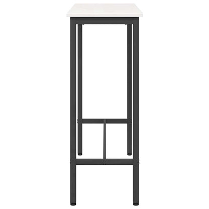 vidaXL Table White 100 x 40 x 101 cm Engineered Wood and Steel 6