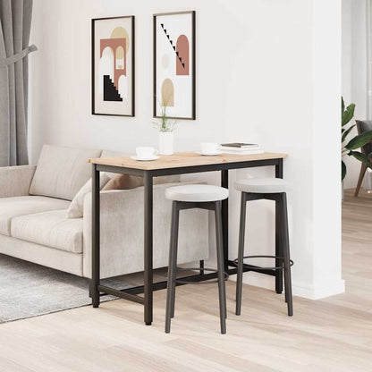 vidaXL Table Natural 100 x 50 x 77 cm Engineered Wood and Steel 4